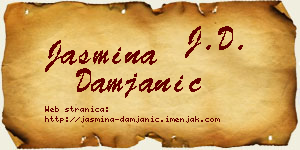 Jasmina Damjanić vizit kartica